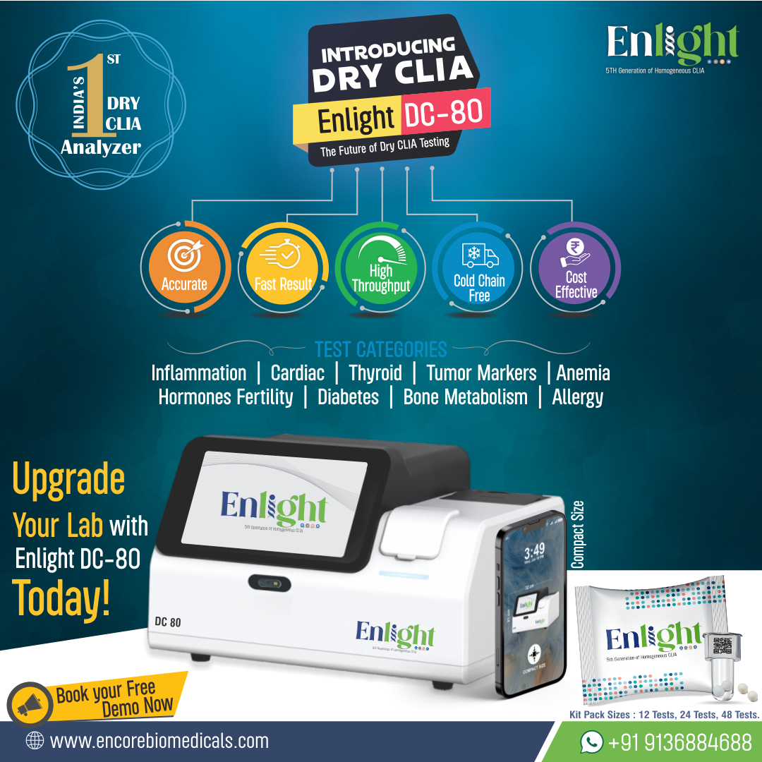 Enlight DC 80 - Dry CLIA Analyser